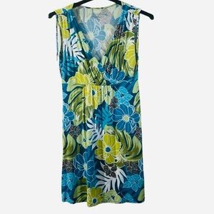 Croft & Barrow Petite Blue Floral Fit & Flare Dress